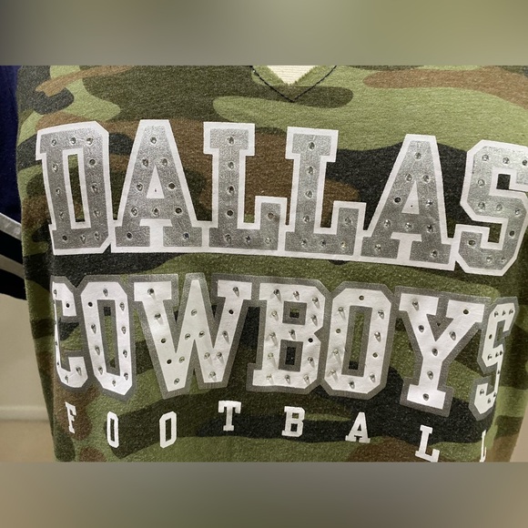 Camouflage Dallas Cowboys V-Neck Bling Lamb 88 Size 2XL - Picture 6 of 8